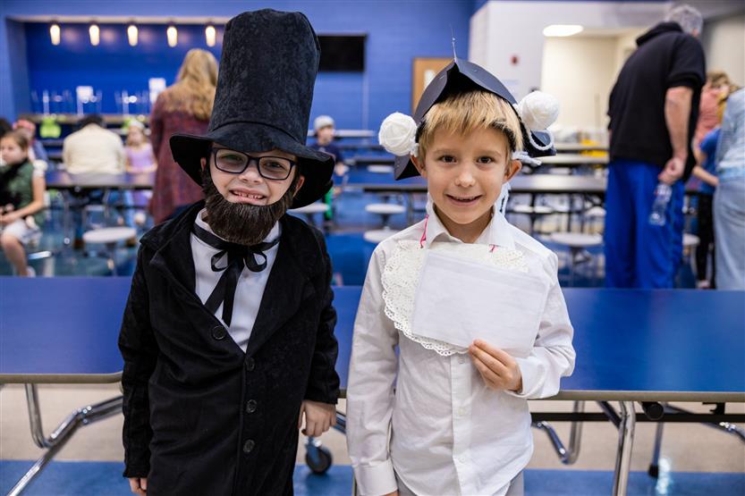 Mill Creek Elementary students create a wax museum